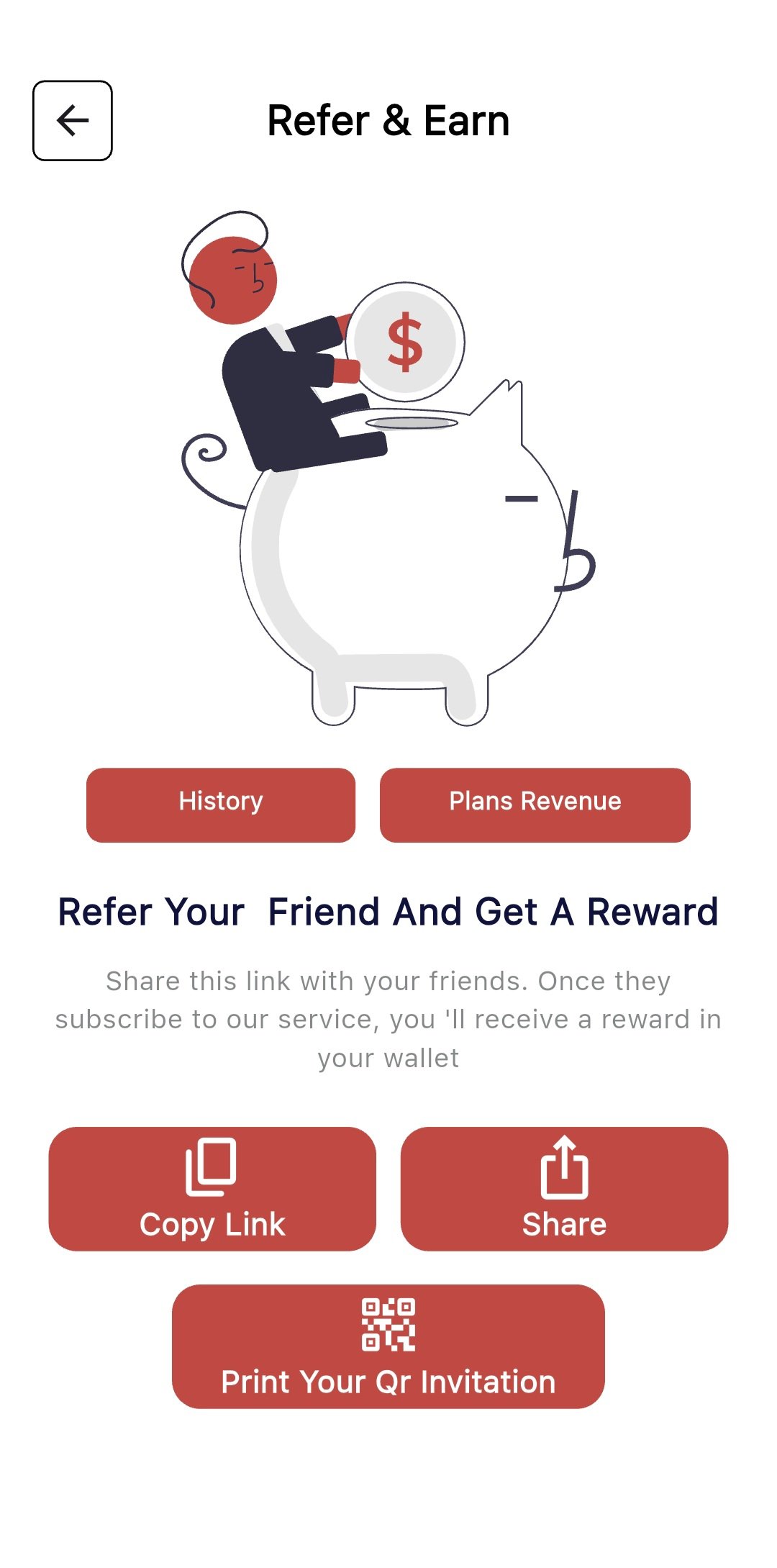 ServiFind referral program screen